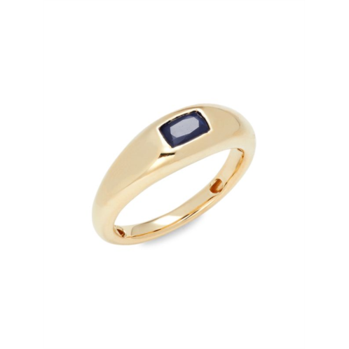 Saks Fifth Avenue 14K Yellow Gold Sapphire Dome Ring