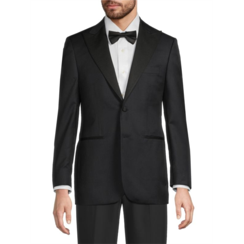 Saks Fifth Avenue Modern Fit Notch Lapel Wool Blazer