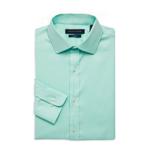 Tommy Hilfiger Slim Fit Jacquard Dress Shirt