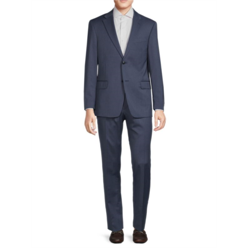 Saks Fifth Avenue Modern Fit Textured Wool Blend Suit