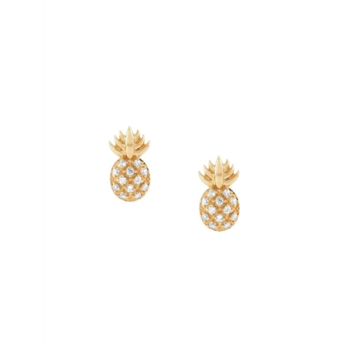 Saks Fifth Avenue 14K Yellow Gold & 0.07 TCW Diamond Pineapple Stud Earrings