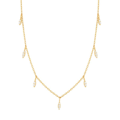 Saks Fifth Avenue 14K Yellow Gold & 0.10 TCW Diamond Charm Chain Necklace/17