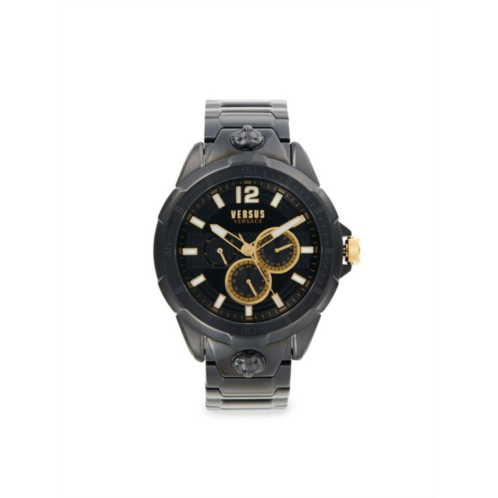 Versus Versace 44MM Black Ion Plated Stainless Steel Chronograph Watch
