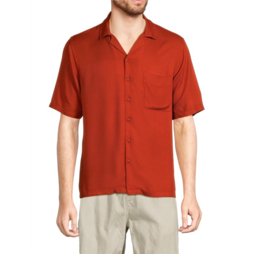 Onia Solid Camp Collar Shirt