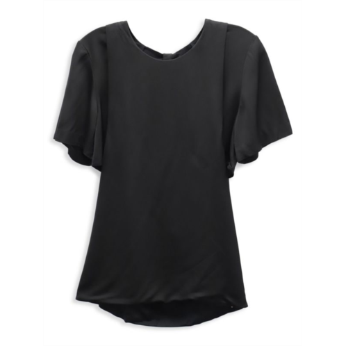 Alexander Wang Top With Side Slits In Black Viscose