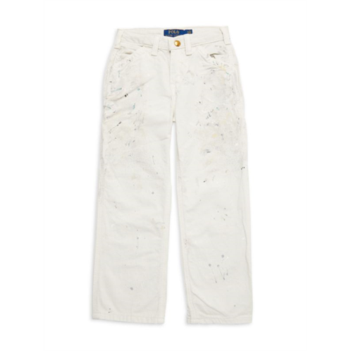 Polo Ralph Lauren Little Girls Paint Splatter Jeans