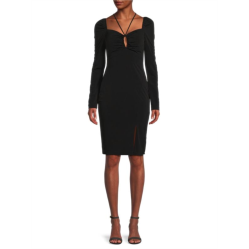 Guess Keyhole Slit Sheath Dress