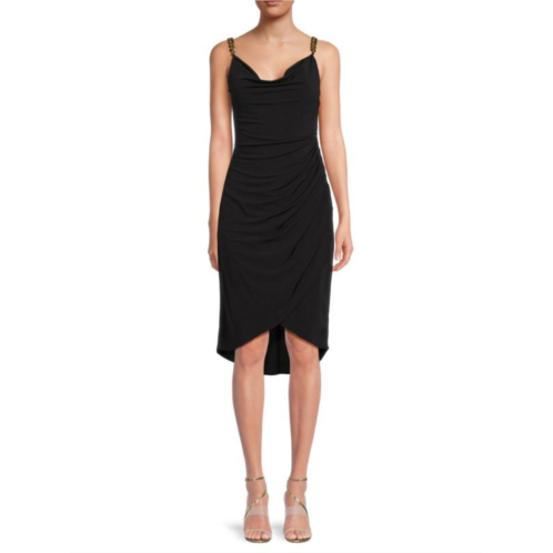 Guess Ruched Shark Hem Dress