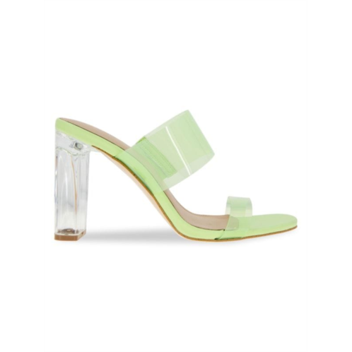 BCBGeneration Georgie Transparent Block Heel Sandals