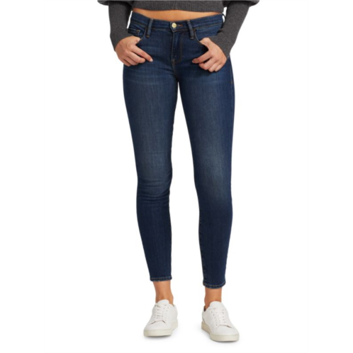 Frame Le Skinny de Jeanne Low-Rise Stretch Crop Jeans