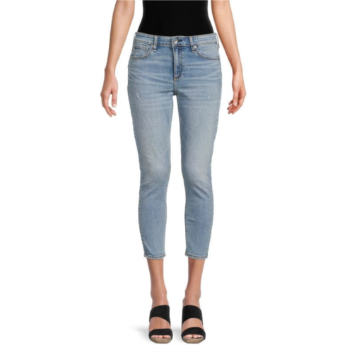 Rag & bone Cate Mid Rise Shorty Cropped Skinny Jeans