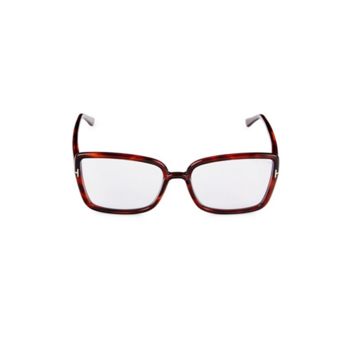 TOM FORD 56MM Square Blue Light Eyeglasses