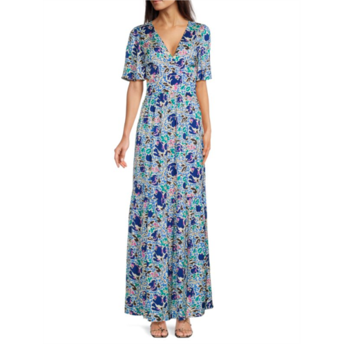 Ba&sh Ova Floral Cutout Maxi Dress