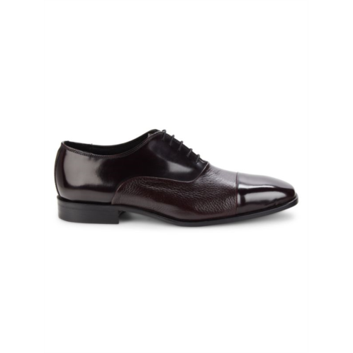 Saks Fifth Avenue Made in Italy Cap Toe Leather Oxford Shoes