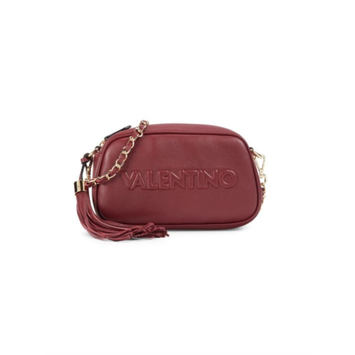 Valentino by Mario Valentino Bella Embossed Logo Leather Crossbody Bag