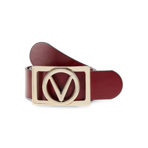 Valentino by Mario Valentino Dolly Logo Leather Belt