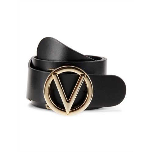 Valentino by Mario Valentino Justine Logo Leather Belt