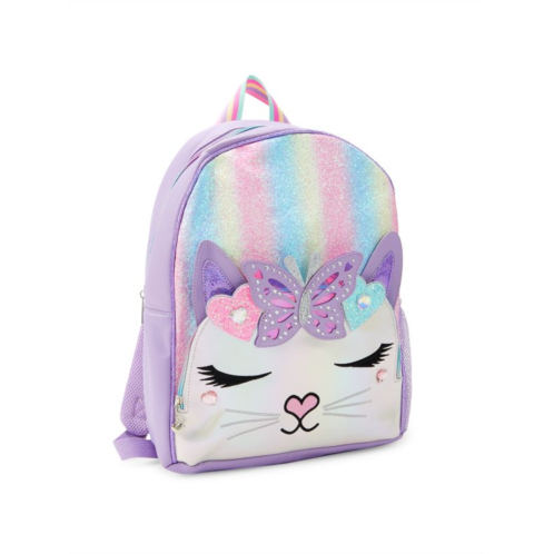 OMG Accessories ?Girls Bella Ombre Butterfly Crown Large Glitter Backpack