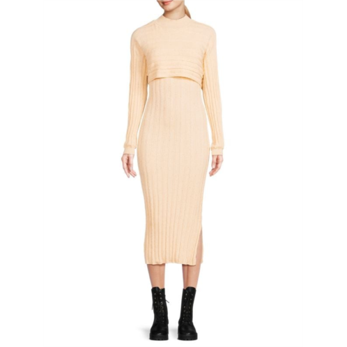 Stitchdrop Ribbed Midi Sweater Dress