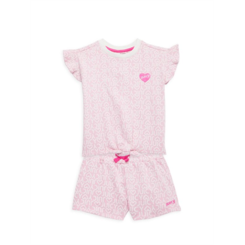 Juicy Couture Little Girls 2-Piece Top & Shorts Set