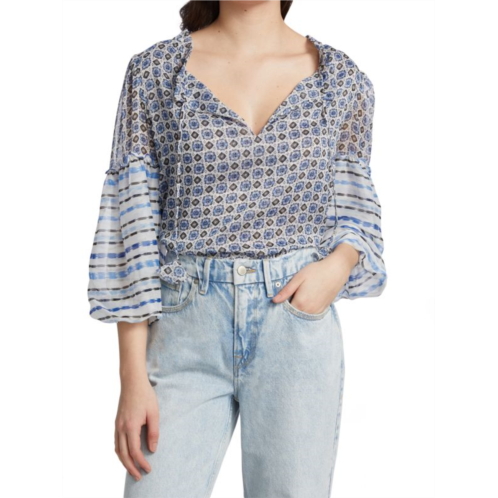 MISA Los Angeles Renata Chiffon Blouse