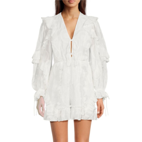 Ted Baker London Puffball Ruffle Playsuit