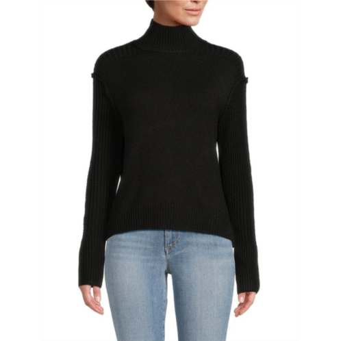 Stitchdrop Ribbed Highneck Sweater