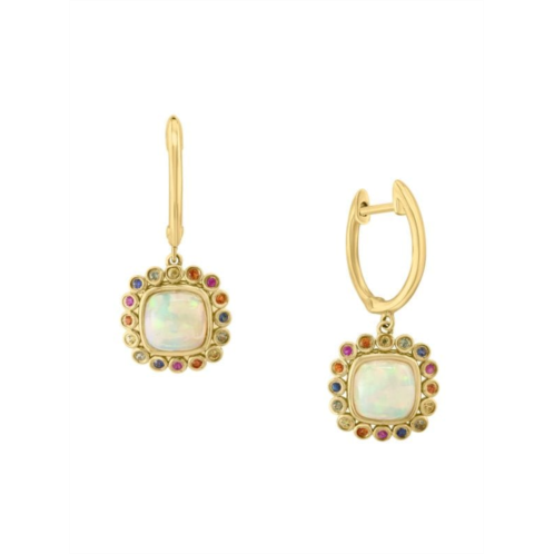 Effy 14K Yellow Gold & Multi Stone Drop Earrings