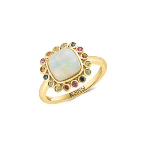 Effy 14K Yellow Gold & Multi Stone Ring