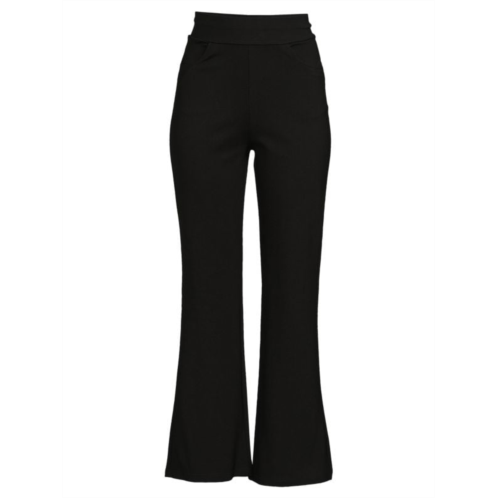 Patrizia Luca Flare Leg Ponte Ankle Pants