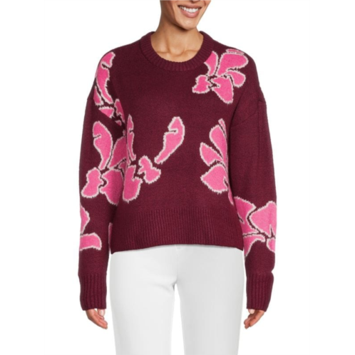 Saks Fifth Avenue Floral Sweater