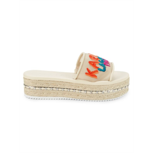 Karl Lagerfeld Paris Kamara Espadrille Platform Sandals