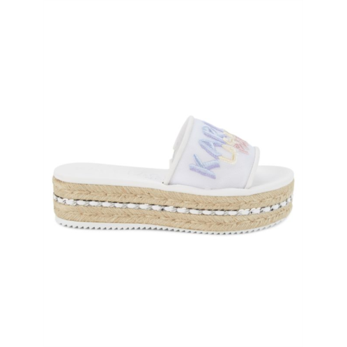 Karl Lagerfeld Paris Kamara Espadrille Platform Sandals