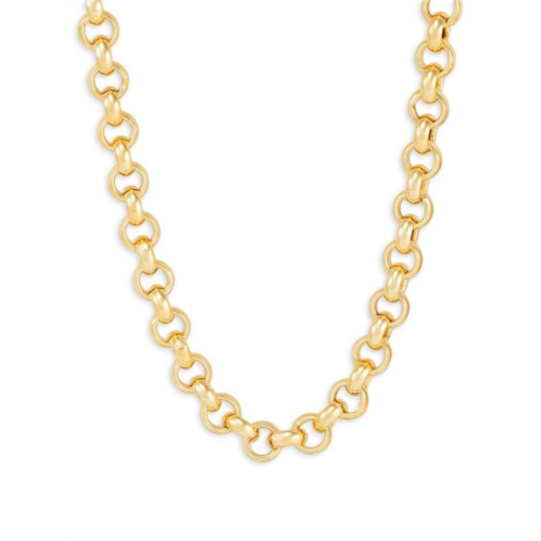 Saks Fifth Avenue Made in Italy 14K Goldplated Sterling Silver 17 Rolo Chain Necklace
