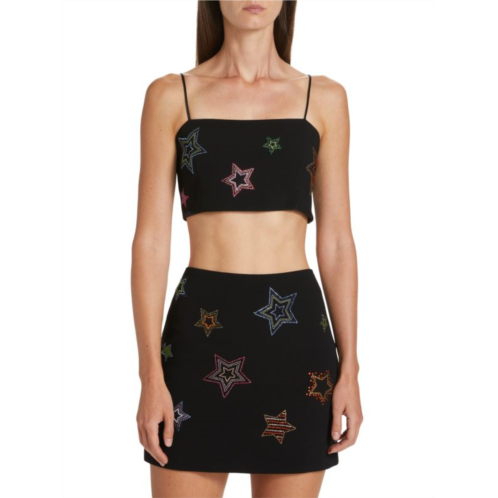 Cinq a Sept Nikki Star Crop Top