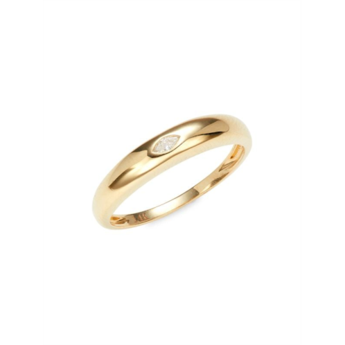 Saks Fifth Avenue 14K Yellow Gold & 0.04 TCW Diamond Ring