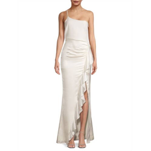 Likely Gimler Asymmetric Satin Bridal Gown