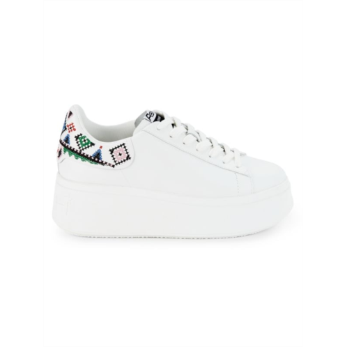Ash Moby Ethnic Leather Sneakers