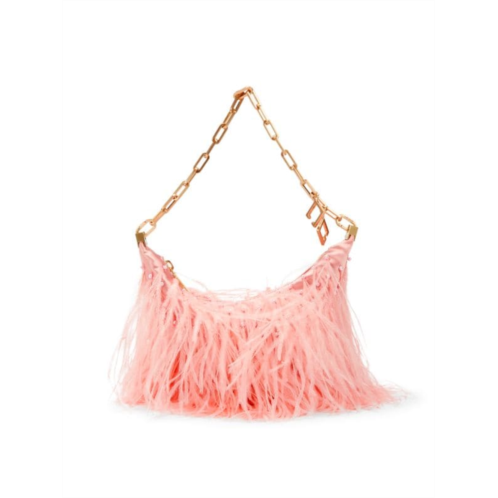 Cult Gaia Feather Chain Hobo Bag