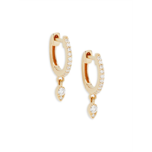 Saks Fifth Avenue 14K Yellow Gold & 0.125 TCW Diamond Drop Earrings