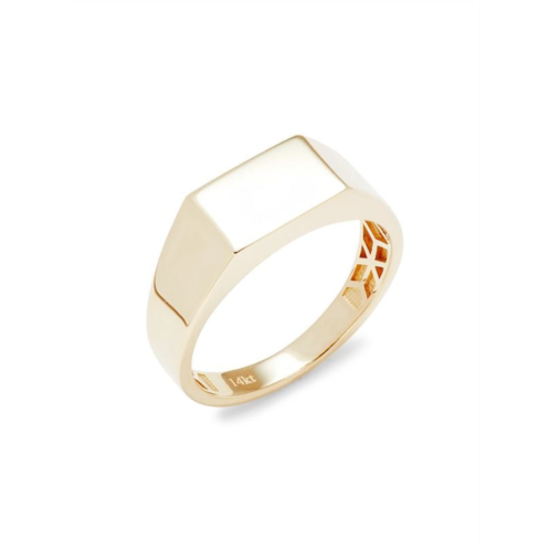 Saks Fifth Avenue 14K Yellow Gold Rectangle Signet Ring