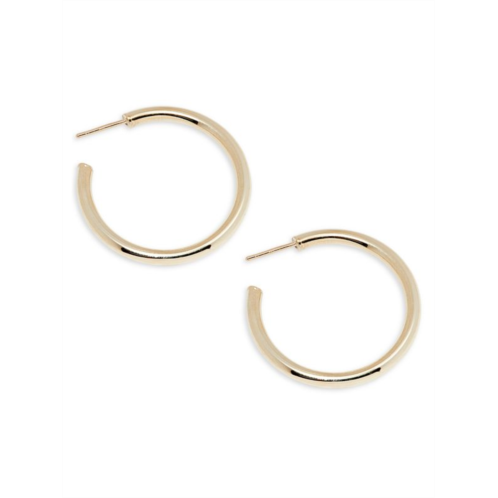 Saks Fifth Avenue Made in Italy 14K Yellow Gold Tube Hoop Earrings