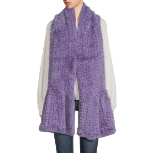 Saks Fifth Avenue Faux Fur Knit Scarf