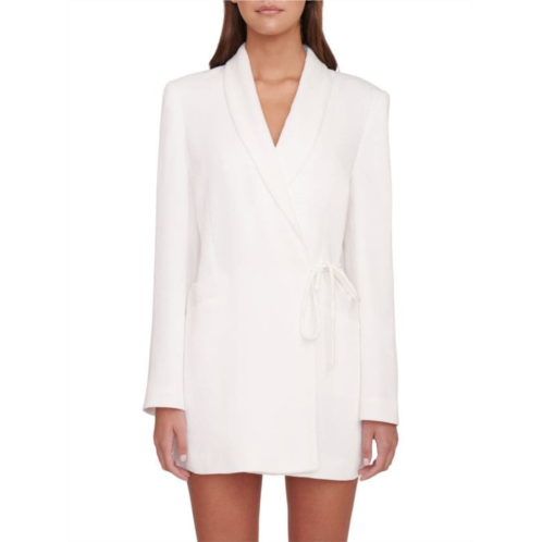 Staud Everly Blazer Wrap Mini Dress