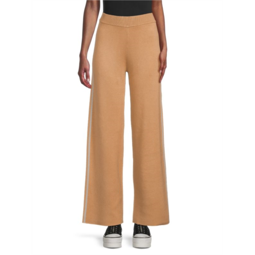 Saks Fifth Avenue Side Tape Wide Leg Pants