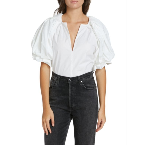 A.L.C. Cara Puff-Sleeve Top