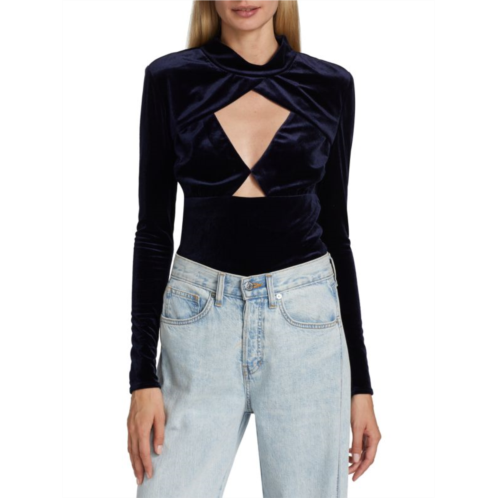 Cami NYC Noemie Cut-Out Velvet Top