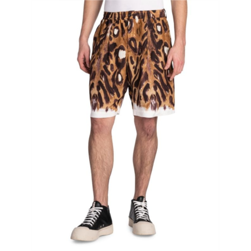 Marni Leopard Print Bermuda Shorts