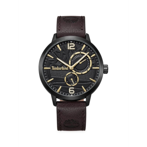 Timberland Dress Sport 44MM Stainless Steel & Leather Strap Watch