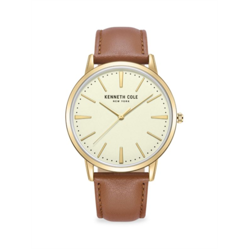 Kenneth Cole Classic 44MM Leather Strap Watch